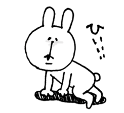 Sticker of a cute rabbit. sticker #7337382