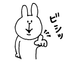 Sticker of a cute rabbit. sticker #7337385