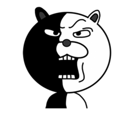 funny bear will make you happy. sticker #7338077