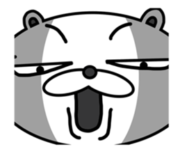 funny bear will make you happy. sticker #7338079