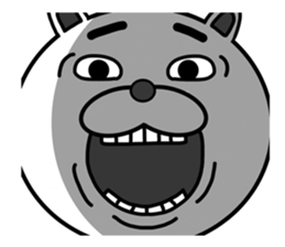 funny bear will make you happy. sticker #7338080