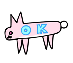 My rabbit and parrot sticker #7338684