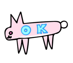 My rabbit and parrot sticker #7338684