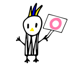 My rabbit and parrot sticker #7338685