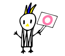 My rabbit and parrot sticker #7338685