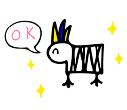 My rabbit and parrot sticker #7338686