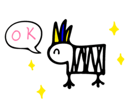 My rabbit and parrot sticker #7338686