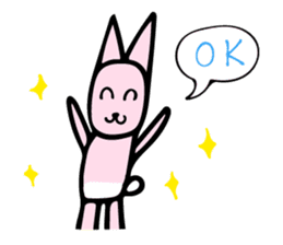 My rabbit and parrot sticker #7338687