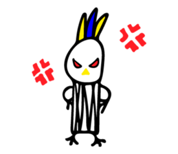 My rabbit and parrot sticker #7338694