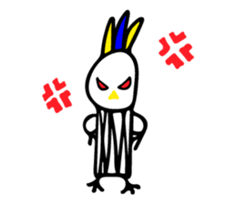 My rabbit and parrot sticker #7338694