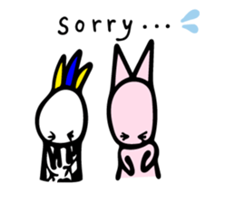 My rabbit and parrot sticker #7338701