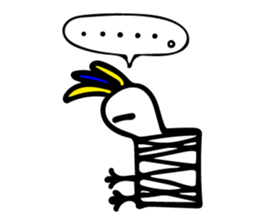My rabbit and parrot sticker #7338706