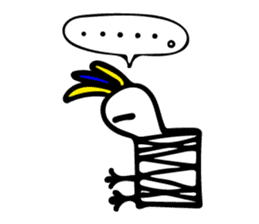 My rabbit and parrot sticker #7338706