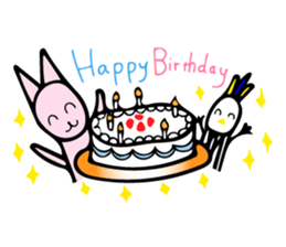 My rabbit and parrot sticker #7338708