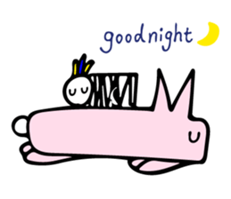 My rabbit and parrot sticker #7338720