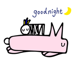 My rabbit and parrot sticker #7338720