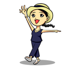 Sunflower Girl An-chan sticker #7338756