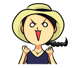 Sunflower Girl An-chan sticker #7338758
