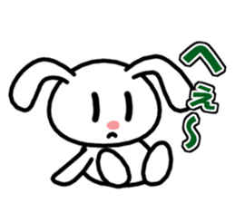 Deadpan, the rabbit which isn't cute sticker #7339456