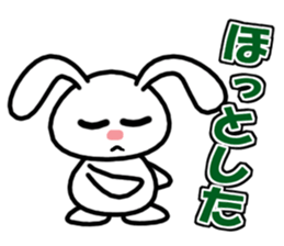 Deadpan, the rabbit which isn't cute sticker #7339472