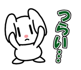 Deadpan, the rabbit which isn't cute sticker #7339477