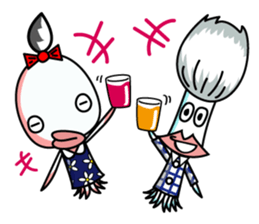 Ika and Tako sticker #7340281