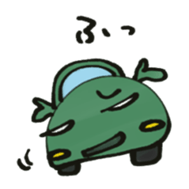 Cute Green Car Japanese Ver. sticker #7341205