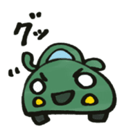 Cute Green Car Japanese Ver. sticker #7341239