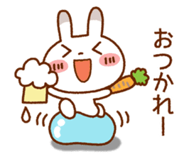 Spotted rabbit (Chap. of everyday diet) sticker #7341371