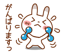 Spotted rabbit (Chap. of everyday diet) sticker #7341373