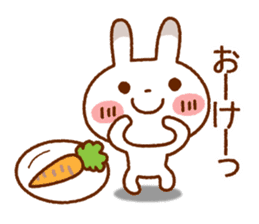 Spotted rabbit (Chap. of everyday diet) sticker #7341376