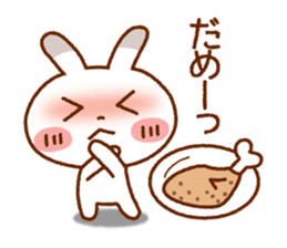 Spotted rabbit (Chap. of everyday diet) sticker #7341377