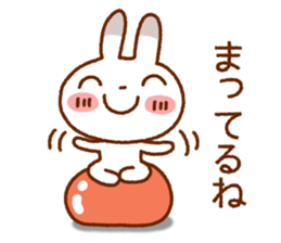 Spotted rabbit (Chap. of everyday diet) sticker #7341381