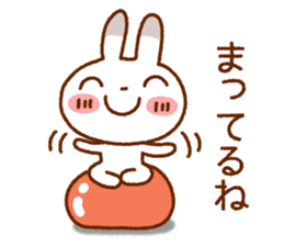 Spotted rabbit (Chap. of everyday diet) sticker #7341381