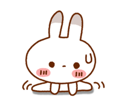 Spotted rabbit (Chap. of everyday diet) sticker #7341390