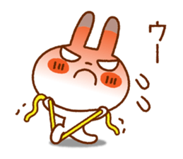 Spotted rabbit (Chap. of everyday diet) sticker #7341395