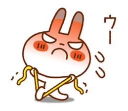 Spotted rabbit (Chap. of everyday diet) sticker #7341395