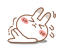 Spotted rabbit (Chap. of everyday diet) sticker #7341396