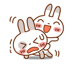 Spotted rabbit (Chap. of everyday diet) sticker #7341397