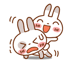 Spotted rabbit (Chap. of everyday diet) sticker #7341397