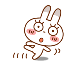 Spotted rabbit (Chap. of everyday diet) sticker #7341399