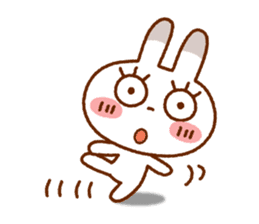 Spotted rabbit (Chap. of everyday diet) sticker #7341399