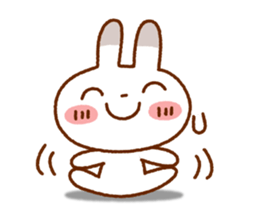 Spotted rabbit (Chap. of everyday diet) sticker #7341401