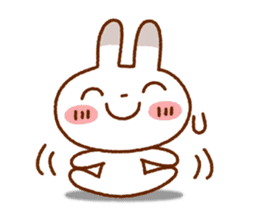 Spotted rabbit (Chap. of everyday diet) sticker #7341401