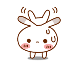 Spotted rabbit (Chap. of everyday diet) sticker #7341402