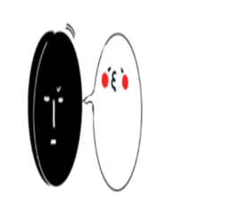 White and a black ladle sticker #7341645