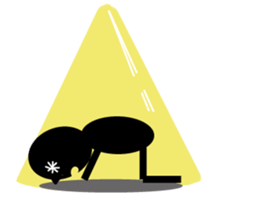 White and a black ladle sticker #7341672