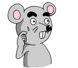 Animal in the town sticker #7342170