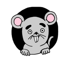 Animal in the town sticker #7342201