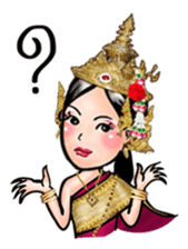 Samornsri: Thai traditional dress 1 sticker #7342309